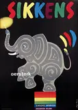 Herbert Meyer Ricard, Sikkens Lakfabrieken Sassenheim-Holland oersterk, 1956, poster