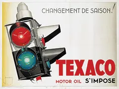 Raymond Van Doren, Texaco Motor Oil s'impose, poster