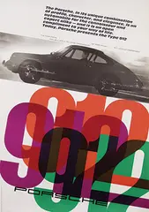 Volz, Porsche 912, 1965, poster