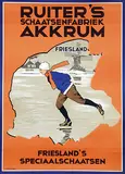 Jan Rotgans, Ruiter's Schaatsen Akkrum Friesland, poster