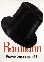 Baumann by Otto Baumberger, 1952, poster, sold Dec 2016
