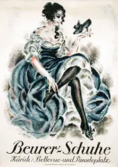 Hugo Laubi, Beurer-Schuhe Zürich, 1923, poster