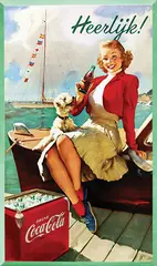 Gil Elvgren, Drink Coca-Cola Heerlijk!, poster