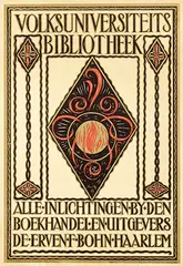Otto van Tussenbroek, Volksuniversiteits Bibliotheek Haarlem, poster