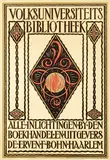 Otto van Tussenbroek, Volksuniversiteits Bibliotheek Haarlem, poster