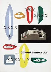 Giovanni Pintori, Olivetti Lettera 22, 1952, poster