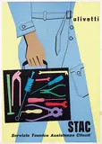 Giovanni Pintori, Olivetti Stac, 1953, poster