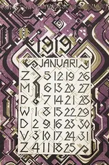 J.W. van het Schip, Kunstnijverheidsschool Quellinus Calendar 1919, 1918, poster