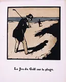 Beggarstaff Brothers, Le Jeu du Golf sur la plage, 1898, poster