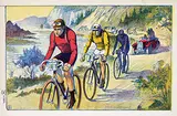 Monogram Tj, without text (cyclists in the Tour the France), poster