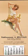 Haddon H. Sundblom, Sitting Pretty calendar 1950, poster