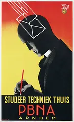 Chris Zeylstra, Studeer Techniek Thuis PBNA, 1938, poster