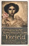 Theophile A Steinlen, Französische Kunstausstellung zu Krefeld, 1907, poster