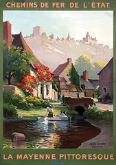 Ch. Hallés, La Mayenne Pittoresque, poster