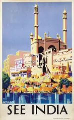Shep, See India Benares, poster