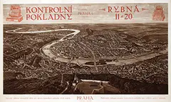 Josef Ruep, Kontrolni Pokladny Praha (Cash registers Prague), 1925, poster