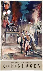 Maggi Baaring, Im Winter nach Kopenhagen, 1957, poster