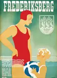 Thor Bøgelund, Frederiksberg Svømme Hal, 1938, poster