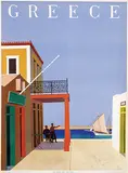 Yannis Moralis, Greece Island of Hydra, 1956, poster