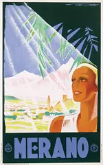 Franz Lenhart, Merano, 1934, poster