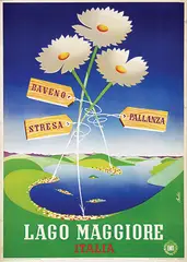 Belchi, Lago Maggiore, 1947, poster