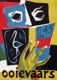 Dick Elffers, ooievaars, 1956, poster
