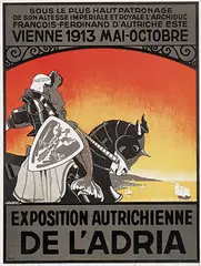Kurt Libesny, Exposition Autrichienne De l'Adria Vienne, 1913, poster
