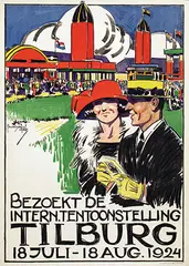 Bernard van Vlymen, Bezoekt de Intern. Tentoonstelling Tilburg, 1924, poster