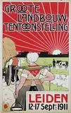 Atl. Wagner Den Haag, Groote Landbouwtentoonstelling Leiden, 1911, poster