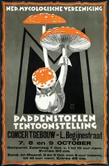 Paddenstoelen Tentoonstelling by Johann A.W. von Stein, poster, sold Jun 2016