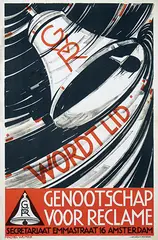 GVR Genootschap voor Reclame by Machiel Wilmink, 1932, poster, sold Jun 2016