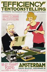 Hendrikus A. Dillo, "Efficiency" Tentoonstelling Den Haag, 1924, poster