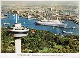 Bart Hofmeester, Nederland-Rotterdam, panorama over de rivier, poster