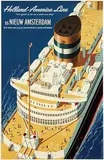 Reyn Dirksen, Holland-America Line s.s. Nieuw Amsterdam, 1953, poster