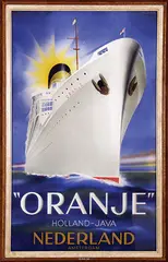 Jean Walther, "Oranje" Holland-Java Nederland, 1939, poster