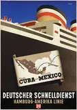 Ottomar Anton, HAPAG nach Cuba und Mexico, 1937, poster