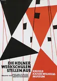 Dümpelmann, Krefeld Museum Die Kölner Werkschulen stellen aus, 1953, poster