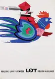 Wiktor Górka, LOT Polish Airlines, 1968, poster