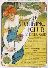 Georges Gaudy, Touring Club de Belgique, 1901, poster
