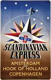 Fedde Weidema, NS Scandinavian Express, 1947, poster