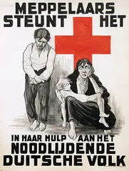 Arnold van Roessel, Meppelaars steunt het Het Roode Kruis van het noodlijdende Duitsche Volk, poster