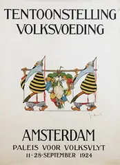 Jo Spier, Tentoonstelling Volksvoeding Amsterdam, 1924, poster