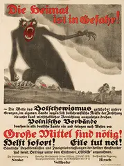 Carl Hachez, Die Heimat ist in Gefahr!, 1918, poster