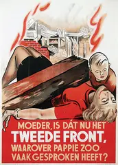 Initial E, Moeder, is dát nu het Tweede Front?, 1943, poster