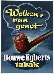 François ten Have, Douwe Egberts tabak Wolken van genot, 1953, poster