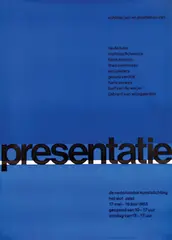 Ben Bos, presentatie schilderijen en plastieken, 1963, poster
