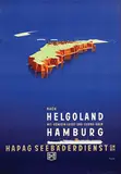 Ottomar Anton, HAPAG Seebäderdienst nach Helgoland mit "Königin Luise" und "Cobra" über Hamburg