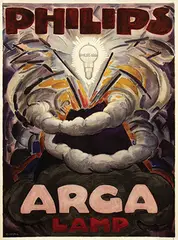 Leendert (Leo) Gestel, Philips Arga Lamp, poster