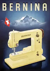 Erny Atelier, Bernina (nähmaschine), 1959, poster