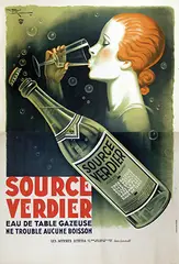 Source Verdier eau de table gazeuse by Henry Le Monnier, 1931, poster, sold Jun 2016